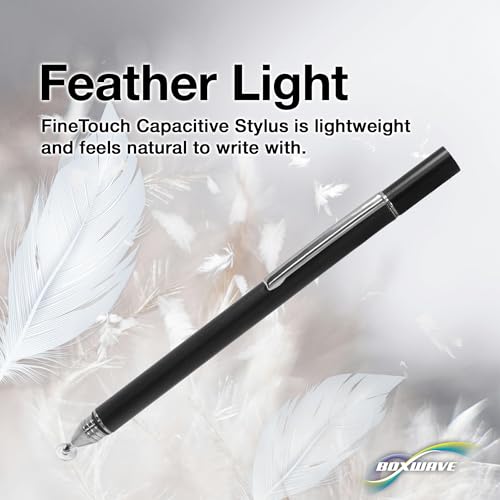 BoxWave Stylus Pen Compatible with Acer Chromebook 317 (CB317-1HT) - FineTouch Capacitive Stylus, Super Precise Stylus Pen - Jet Black