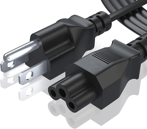 3 Prong Power Cord Replacement C5 Power Cable for Computers, TV, Monitors, Compatible with LG, Samsung, Dell, HP, Acer, Asus - NEMA 5-15P to C5 - Mickey Mouse Connector (3-Feet) - size: 3-Feet