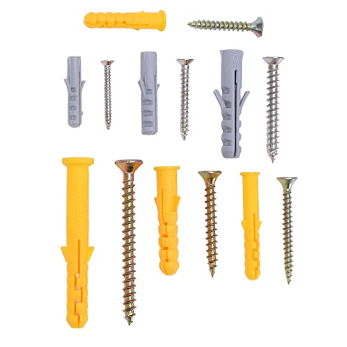 210PCS Self Tapping Screw M5 M6 M8 Ribbed Anchors Thumb Screws Assortment