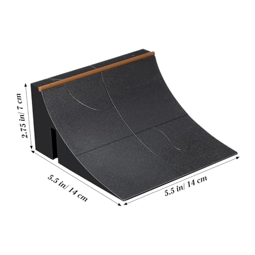 Fingerboard Park Kit Mini Finger Skateboard Ramp Obstacle Fingerboard Obstacle for Kids Skateboard Park Kit for Coordination Family Play 5.51 X 5.51 X 2.75 in