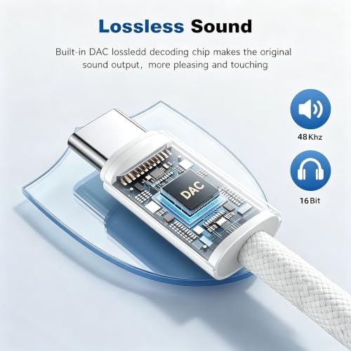 10Pack USB C to Headphone Jack Adapter,USB c to 1/8 inch Audio Adapter Compatible with iPhone 16 15 Samsung Galaxy S25,S24,S23 Ultra, Note 20, iPad Pro, MacBook, Pixel XL and More - size: 10 Pack
