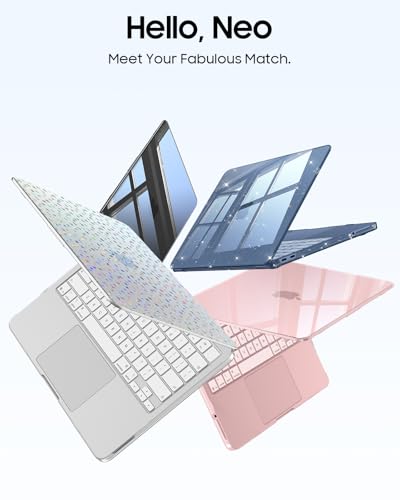 Fintie Case for MacBook Neo 13 Inch A3404 2026, Crystal Laser Diamond | Snap-On Hard Shell Cover, Ultra-Thin, Slim Fit, Lightweight - color: Crystal Laser Diamond