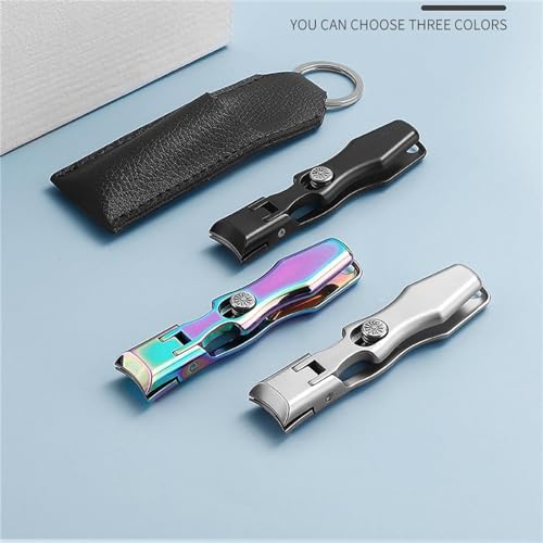 Nail Clippers, Stainless Steel Nail Clippers, Portable for Thick Nails - color: 2pcs-c