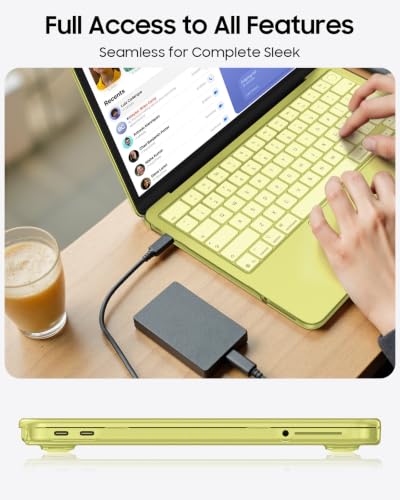 Fintie Case for MacBook Neo 13 Inch A3404 2026, Frost Citrus | Snap-On Hard Shell Cover, Ultra-Thin, Slim Fit, Lightweight - color: Frost Citrus