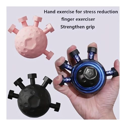 Portable Hand Grip Strengthener, 2Pcs Adjustable Finger Trainer, Hand Exercise Accessories for Climbing, Fitness and Hand Recovery Practice - color: Black