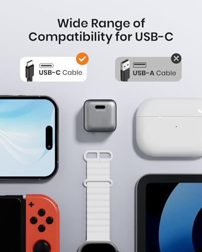 30W Compact Wall Charger, USB C Charger Block with GaN III Tech, PD3.0 PPS QC4.0 Fast Charging Foldable Power Adapter for iPhone 17 16 15, Galaxy, Pixel, iPad, AirPods (Black, 2 Pack) - color: Black, size: 2 Pack