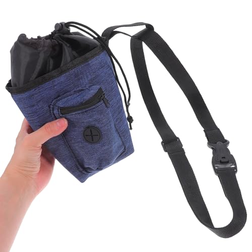 Rock Climbing Chalk Bag with Anti-Slip, Sturdy Waist Chalk Carrier for Bouldering and Gymnastics, Outdoor Climbing Gear Accessory in Navy Blue