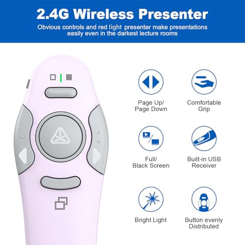 QUI Presenter Remote USB A Bundle | One Purple & One Silver