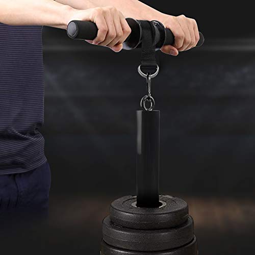 LFJ Weight Loading Pin with Carabiner fit 1 inch and 2 inch Olympic Weight Plate for Cable Pulley System LAT Pulldown - style: Olympic Plates Loading Pin