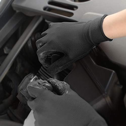 Evridwear Crinkle Latex Rubber Hand Coated Safety Work Gloves for Men Women General Multi Use Construction Warehouse Gardening Assembly Landscaping (L-Size) 120 Pairs Pack