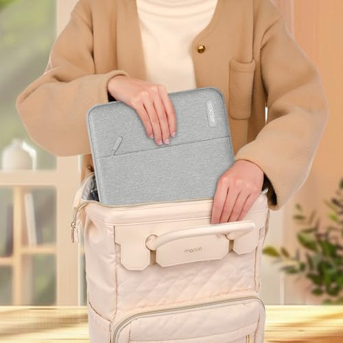 MOSISO Laptop Case 12.3 inch, 11-11.6 inch Laptop Sleeve Bag with Pocket | Compatible with MacBook Air 11.6, Acer HP Dell Lenovo Samsung, Surface Pro, Polyester Vertical Computer Bag, Gray - color: Gray, size: 12.3 inch