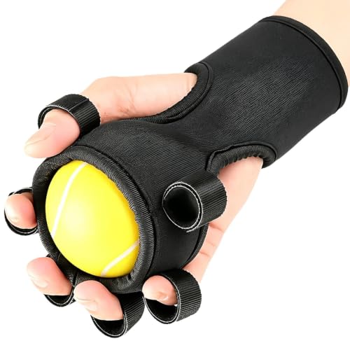 Grip Strength Ball Finger Muscle Trainer Tool | Finger Strengthening Tool for Workout Outdoor Weightlifting Rock Climbing Home Fitness Gym Office - color: Yellow