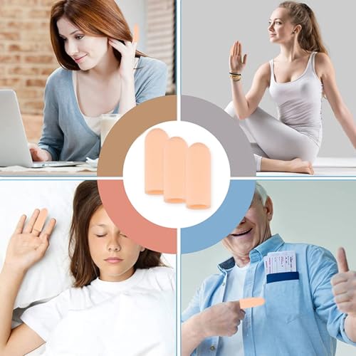 1pair High Elasticities Finger Guard Reusable Finger Protecting Sleeves for Extended Wear Comfortable