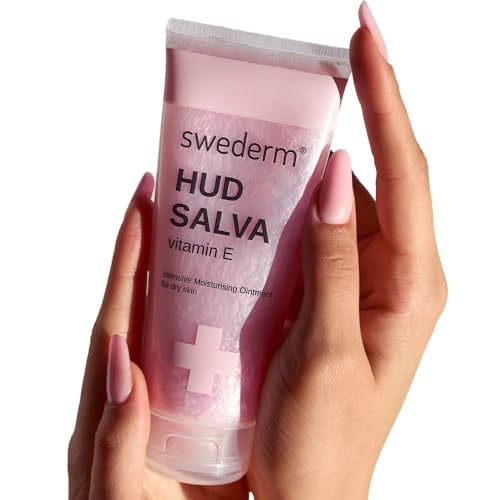 swederm Hudsalva Skin Moisturizer with Vitamin E, Shea Butter, 3,38 fl oz | dry skin remedy, glycerin, shea butter, allantoin, elbows, cracked heels, Scandinavian quality, travel essentials - size: 3.37 Fl Oz (Pack of 1)