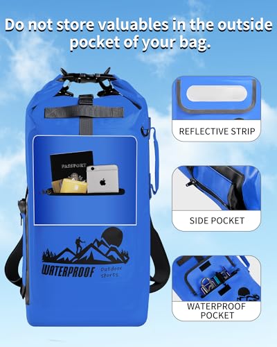 Dry Bag Backpack - color: Blue, size: 30L