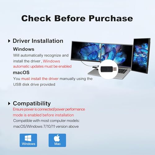 DEPGI 14" Laptop Screen Extender Built-in Cooler, 1200P FHD One Cable Connect Portable Triple Monitor, Dual Screen Monitor Fits 13"-17.3" Laptop with Stand for MacOS/Windows - style: Built-in fan