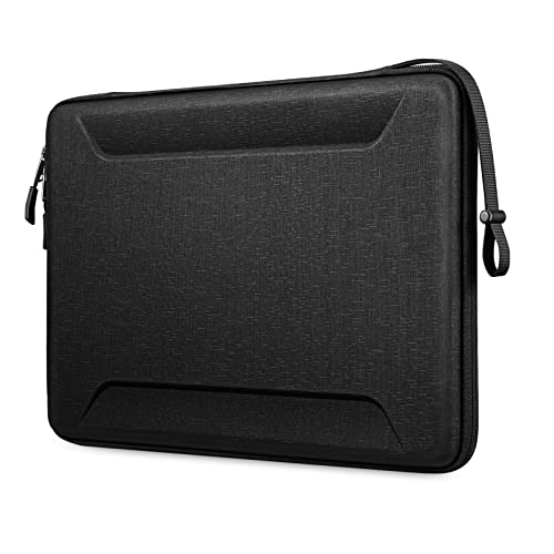 Fintie 13-14 Inch Sleeve Case for MacBook Neo 13'', Air 13.6'', Pro 14'' | iPad 12.9-13, Shockproof EVA Carrying Bag with Pockets, Protective Carrying Laptop Bag, Black - color: Black, size: 13.3 Inch