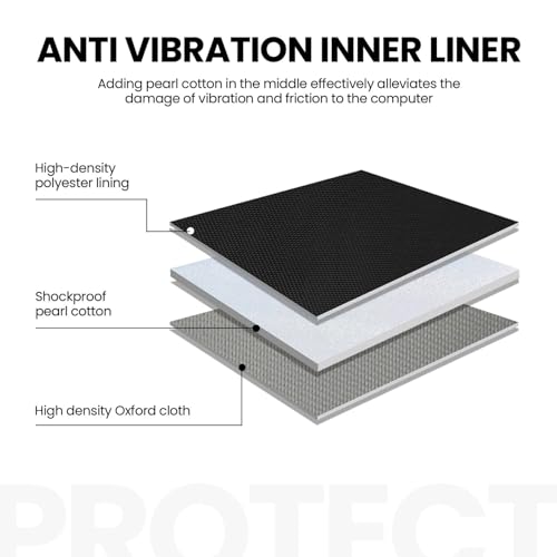 14 inch Laptop Sleeve with Handle Shockproof Laptop Bag Waterproof Computer Cover Bag Books on The Bookshelf Briefcase