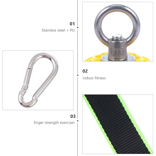 MAGICLULU Climbing Training Grip Ball with Hanging Rings Hand Grip Strength Exerciser for Wrist and Finger Workout Fitness Pull-up Aid Random Color