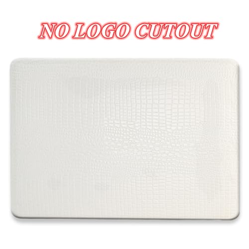 Case for Crocodile MacBook Pro 14 inch 2026 2025-2021 M5 M4 M3 M2 M1, White | Crocodile Skin Alligator Leather Hard Case+Keyboard Cover (Model A3427 A3426 A3434 A3112 A3185 A3401 A2918 A2992 A2779 A2442) - color: # Crocodile White