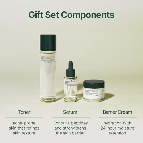 Pyunkang Yul PKY Calming Skincare Gift Set with Premium Gift Wrapping, Vegan, Korean Skincare (3-item set) - color: Calming line(Gift-Wrapped)