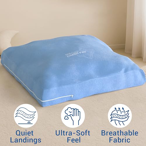 Skil-Care Crash Pad Cover Replacement, Nylon and Cozy Cloth, Machine Wash | Indoor & Outdoor Durable Cover Only (No Foam), Soft Landing, Crashpad for Kids Sensory Mat, For Active Play, Machine Washable - size: 6' x 8' Cover