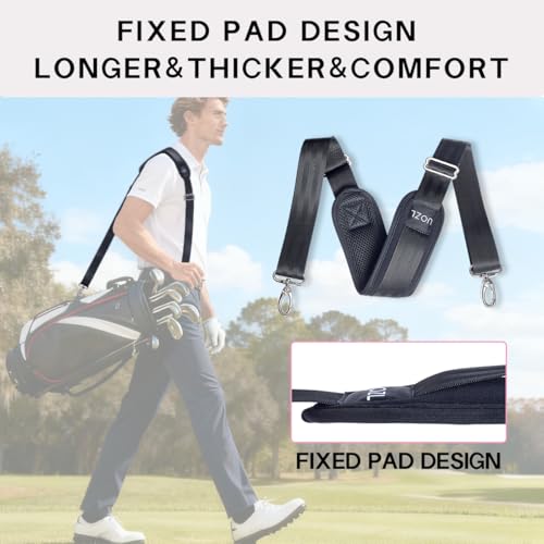 Shoulder Straps 79 inch Adjustable with Thick Soft Fixed Shoulder Pad | with Metal Swivel Hooks for Laptop Bag, Messenger Bag, Tool Bag, Camera,Luggage,for Mens and Womens - color: Green
