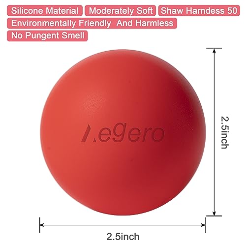 Massage Lacrosse Balls for Myofascial Release (2Pack,Black) | Yoga Deep Tissue Massage,Trigger Point Therapy and Foot Plantar Fasciitis,Muscle Soreness Massager Ball - color: Black