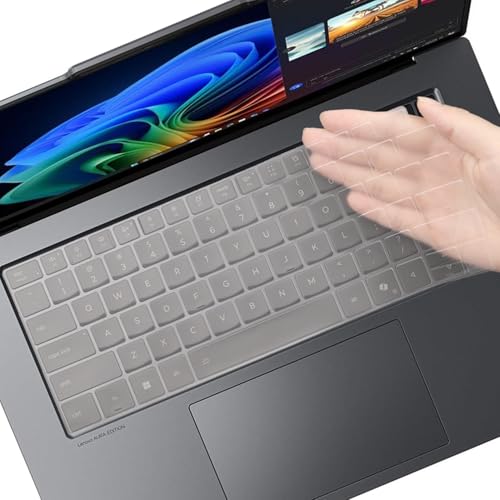 MUBUY Keyboard Cover for Lenovo ThinkPad X9 14 Gen 1, ThinkPad X9 14 Aura 14 Inch & Thinkpad X9 15 Gen 1, ThinkPad X9 15 Aura 15.3 Inch Laptop, US Layout Silicone Keyboard Protective Skin -TPU