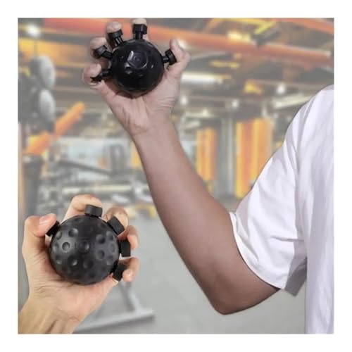 Portable Hand Grip Strengthener, 2Pcs Adjustable Finger Trainer, Hand Exercise Accessories for Climbing, Fitness and Hand Recovery Practice - color: Black