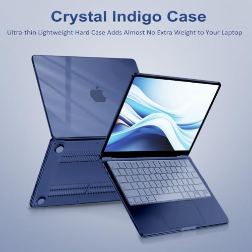 MOSISO Compatible with MacBook Neo Case 13 inch 2026 A3404 A18 Pro Chip | Scratch-Resistant Ultra-thin Protective Hard Shell Case Cover, Crystal Indigo - color: Crystal Indigo