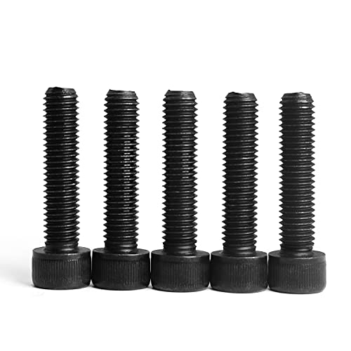 M4 x 6mm Socket Head Cap Screws Bolts 12.9 Grade Alloy Steel Metric Machine Hex Socket Screw, Black Oxide Finish, Fully Threaded, 100PCS - size: M4×6mm