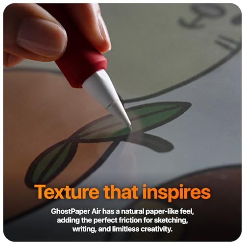 UPPERCASE GhostPaper Air Premium Detachable Paper Feel Writing Sketching Surface Screen Protector, Air-ttach Nano Suction Mounting, Compatible with iPad Pro 12.9" (2018-2022) - size: iPad Pro 12.9" (2018-2022)