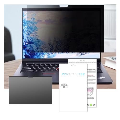 Magnetic Laptop Privacy Screen Ultra Thin 0.4mm Removable Anti Glare Protector 13.3-16 Inch (Color : 0.4mm, Size : 15.4in/351x230mm) - size: 15.4in/351x230mm