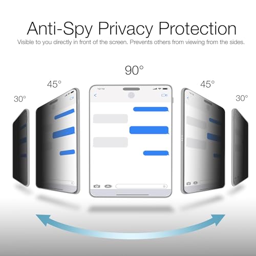 BoxWave Screen Protector Compatible with Acer Chromebook 15 (CB515) (15.6 in) - ClearTouch Crystal Privacy (2-Pack), Privacy Screen Protector Flexible Film Clear - color: Crystal Privacy