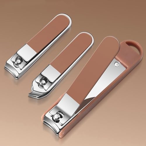 7-in-1 Nail Care Kit - Stainless Steel Pedicure Set with Portable Carrying Case, Anti-Splash Nail Clippers & Grooming Accessories for Home & Travel
