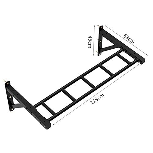Pull-Up Bars Wall-mounted Chin Up Bar, Steel Horizontal Bar, Adjustable Distance Wall Climbing Frame, 3 Styles, Load 300KG (Size : Style 3) - size: Style 1
