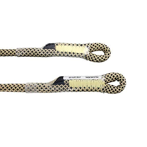 Bulldog 8mm & 10mm - USA Made Friction Hitch 100% Technora, 5400 MBS, Prusik by Pelican Rope - Arborist Rope, Tree Gear, Accessory Cord (32, 10mm Diameter) - size: 10 mm x 813 mm