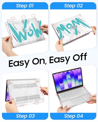 Fintie Case for MacBook Neo 13 Inch A3404 2026, Crystal Wow | Snap-On Hard Shell Cover, Ultra-Thin, Slim Fit, Lightweight - color: Crystal Wow