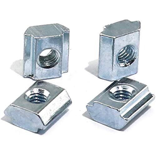 30pcs 2020 Series Sliding T Nuts Metric M6 Thread Slide in Hammer Head T-Nut for Standard 6mm T-Slot Aluminum Extrusion Profile （2020 Series M6） - size: 2020 Series M6