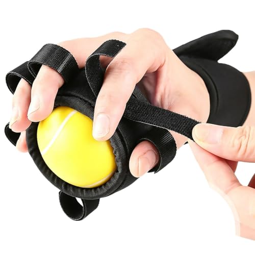 Hand Exercise Balls Finger Muscle Trainer Tool | Hand Strengthening Gear for Weightlifting Office Rock Climbing Home Fitness Gym Outdoor Workout - color: Yellow