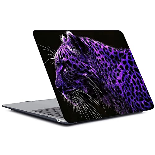 Laptop Case Compatible with MacBook Air 13 inch Case 2017 2016 2015 2014 2013 2012 2011 2010 Release Model A1466 A1369, Plastic Hard Shell Case Cover & Keyboard Cover Skin - Leopard - color: CH32 Leopard, size: Air 13" 2010-2017(A1369/A1466)