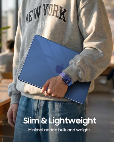 Fintie Case for MacBook Neo 13 Inch A3404 2026, Crystal Indigo | Snap-On Hard Shell Cover, Ultra-Thin, Slim Fit, Lightweight - color: Crystal Indigo