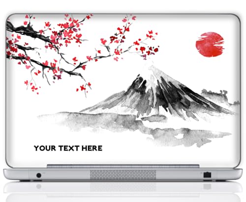 Custom Design Personalized Laptop Skin Sticker Cover Art Decal, Customize with Your Name or Text (12 Inch, Japanese Art) - color: 3503, size: 12 Inch