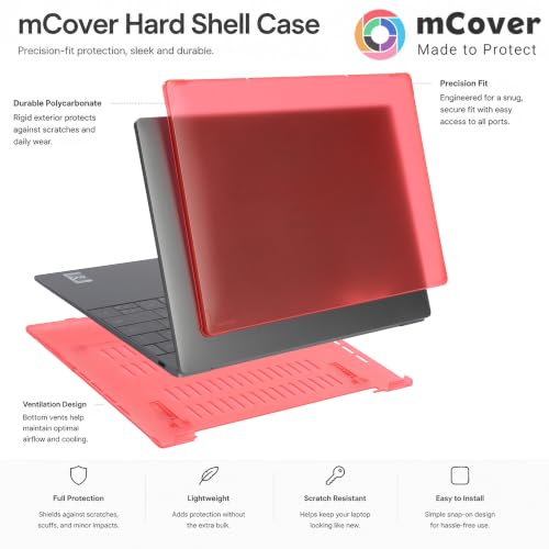 mCover Case ONLY Compatible for 2022-2025 13.4" Dell XPS 13 Plus 9320 9340 9345 9350 Series Traditional Windows Notebook PC (NOT Fitting Other Dell Models) - Purple - color: Purple