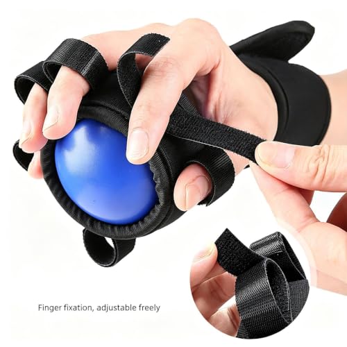 Grip Strength Ball Finger Muscle Trainer Tool | Finger Strengthening Tool for Workout Outdoor Weightlifting Rock Climbing Home Fitness Gym Office - color: Blue