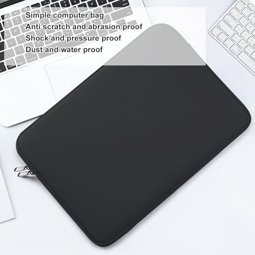 Basic Laptop Sleeve, Water Proof Neoprene Tablet Sleeve Carrying Bag Protective Cover Zippered Top Opening for Travel Business and Academic Use (15.6 Inch) - size: 15.6 Inch