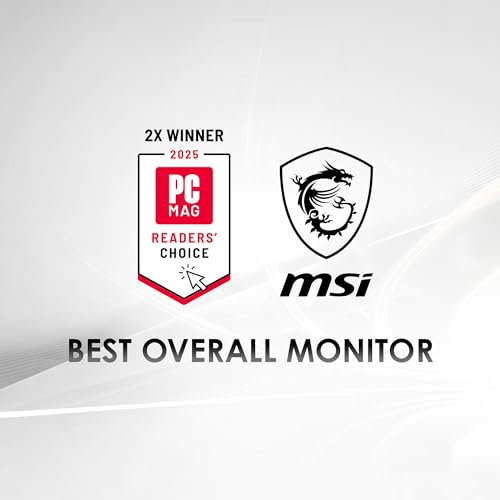 msi PRO MP251 E14L 24.5-inch IPS 1920 x 1080 (FHD) Computer Office Monitor, 144Hz, Free-Sync, HDR Ready, HDMI, VGA Port,VESA Mountable, Tilt, 4-Side Slim Bezel,1ms, Black - style: Pro Mp251 E14L