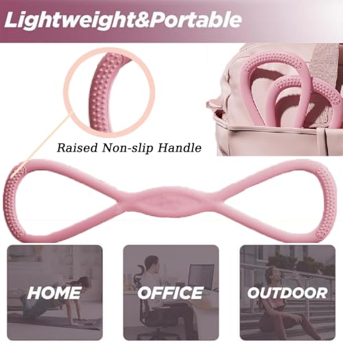 Figure 8 Resistance Band, for Women Men Arms Back Shoulder Stretch | Resistance Bands for Arms, Stretch Bands for Exercise, Elastic Fitness Bands Exercise Band for Home Yoga Gym Workout