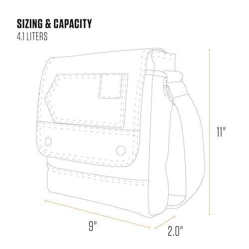 Carhartt Crossbody Snap Bag, Durable, Adjustable Shoulder Bag with Flap Over Snap Closure - color: Greenstone